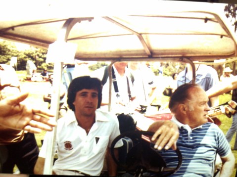 Bobby Kelton golfing with Bob Hope